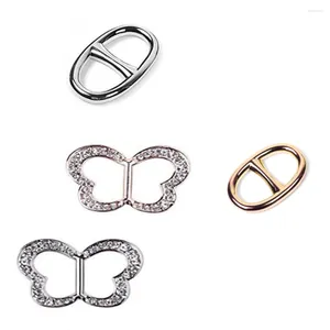 Broches SZanbana mode ovale couleur argent écharpe en métal solide anneau Wrap support fabrication de bijoux charmes vêtements cadeau pour femmes filles