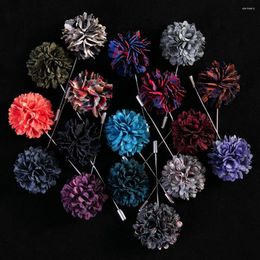 Broches Tailor Smith Revers 17 Kleuren Bloem Stof Handgemaakte Broche Pin Boutonniere Stok Mannen Cool Mooi Pak Accessoires Bruiloft