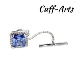 Brooches Tie Tac pour les hommes Real Crystal Fashion Novel Lapel Pin de Cuffarts P10396