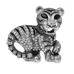 Broches tigre broche broches Vintage strass zodiaque Animal pour femmes et hommes costume de fête vêtements bijoux cadeau