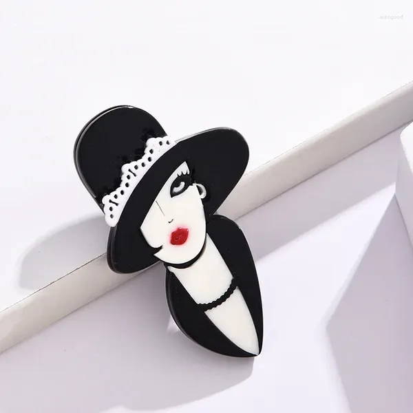 Broches de moda esmaltados sombrero de dibujos animados para mujer diseño Casual único broche Vintage alfileres accesorios de ropa regalos