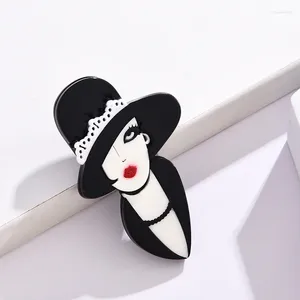 Broches à la mode émail dessin animé chapeau femmes pour Unique Design décontracté Vintage broche broches vêtements accessoires cadeaux