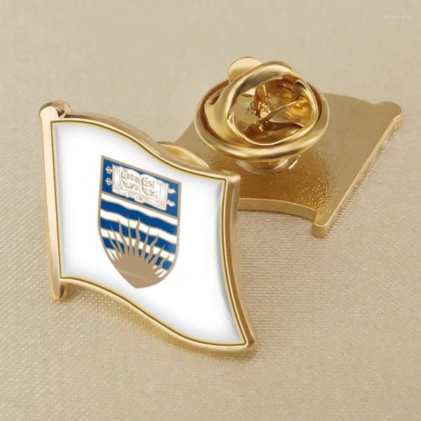 Broches University of British Columbia Canadá Flag National Emblem Brooch Insignias Pins de solapa