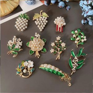 Broches Vintage luxe fleur perle Corsage pour femme fête mariage broches antiques broche accessoires