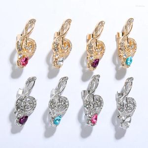 Broches vintage mini-muzieknoten broche pin corsage rhinestone crystal rapel pinnen voor dames sjaal gespogbadge mode juwelier-remiel