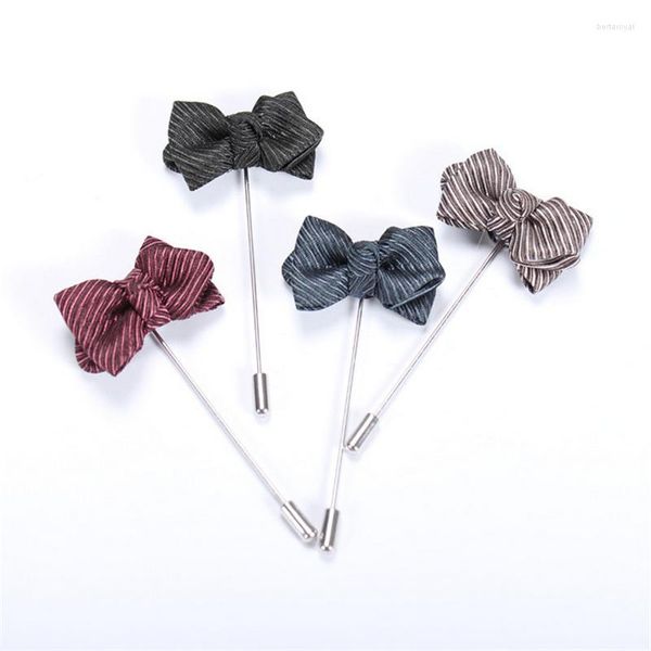 Broches En Gros Broche 5 Pcs/Lot Bowknot Tissu Pin Pour Femmes Pins Bijoux Revers Hommes