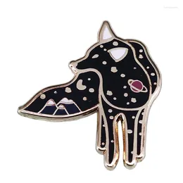 Broches Wolf Adventure Badge Space Universe Astronomy Lovers Collection