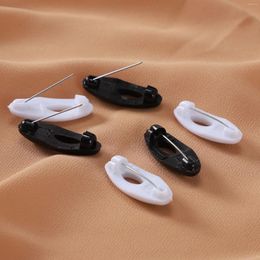 Brooches Femmes Muslim Islamic Scarf Hijab Clips Plastic Brooch Safety Pins Daily Supplies Bijoux Accesso One Pack / 12pcs