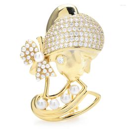 Broches Wulibaby tchèque strass dame pour femmes unisexe perle beauté fille broche broches cadeaux