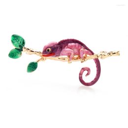 Broches wulibaby email gecko for women women 4 coulor arbre lizard animal broche broche cadeaux