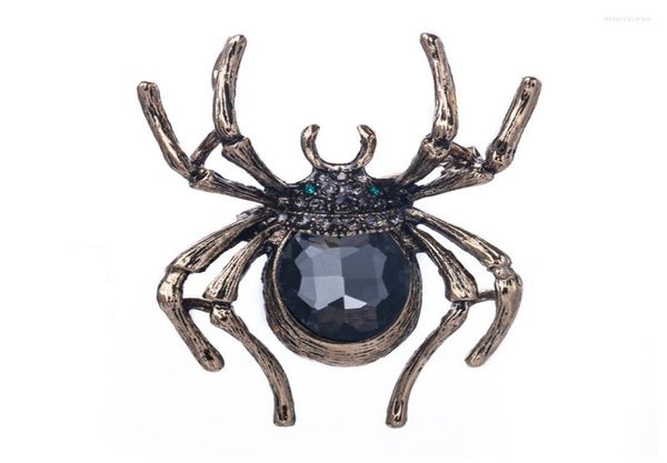 Broches WuliampBaby Rhingestone Spider for Women Unisex Vintage Insectes Party Pins Casual Gifts3432841