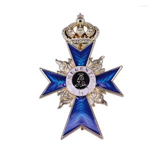 Broches WWII allemand bavarois mérite croix 1866 Merenti broche Sward couronne allemagne Badge bijoux