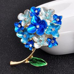 Broches zlxgirl sieraden mode Koreaanse versie van de elegante lichtmetalen bloemenbroche dames bruids sjaalpennen