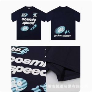 Brooken Planet correct schuim gedrukt Instagram modemerk paar losse High Street korte mouwen T -shirt