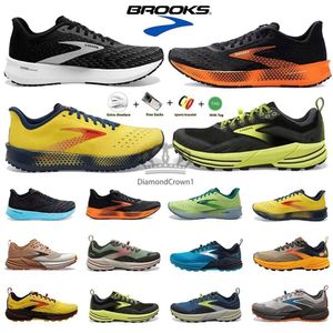 Brooks zapatos para correr de alta calidad Cascadia 16 zapatos para correr para hombre Hyperion Tempo Triple Negro Blanco Gris Amarillo Naranja Malla Moda Entrenadores Aire libre Hombres Deportes