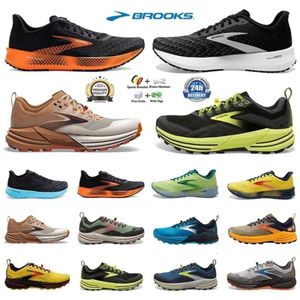 Brooks Cascadia 16 Mens Runn Chaussures Hyperion Tempo triple noir blanc gris jaune orange Mesh Fashion Trainers Outdoor Outdoor Casual Sports Sneakers Jogg