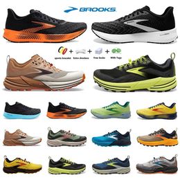 Brooks Cascadia 16 Heren loopschoenen Hyperion Tempo triple zwart grijs geel oranje mode trainers outdoor heren casual sport sneakers jogging wandelschoen 40-45