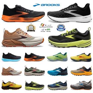 Brooks Cascadia 16 Chaussures de course pour hommes Hyperion Tempo triple noir blanc gris jaune orange baskets de mode en plein air hommes baskets de sport jogging marche 40-45