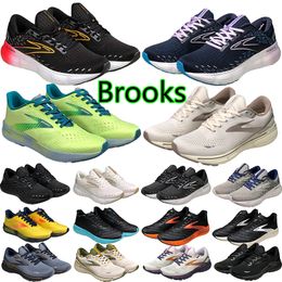Brooks Glycerin GTS 20 Ghost 15 16 Carreras de carrera para hombres Sneakers de diseñadores Hyperion Tempo Triple Blanco Red Red Al aire libre Sports 36-45