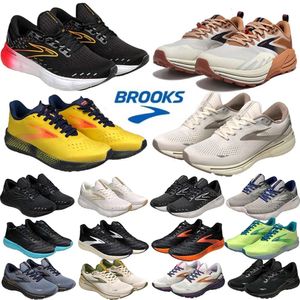 Brooks Glycerin GTS 20 Ghost 15 16 Chaussures de course pour femmes Sneakers designer Hyperion Triple Triple noir Blanc Jaune Blue Blue Femme Femmes Outdoor Sports Trainers
