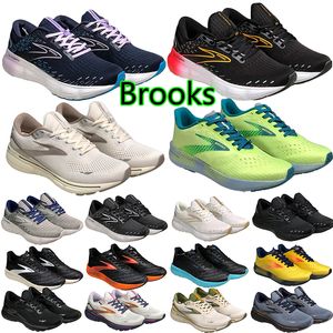 Brooks Glycerin GTS 20 Ghost 15 Chaussures de course pour hommes Femmes Designer Sneakers Hyperion Triple Triple Noir Blanc Jaune Joué