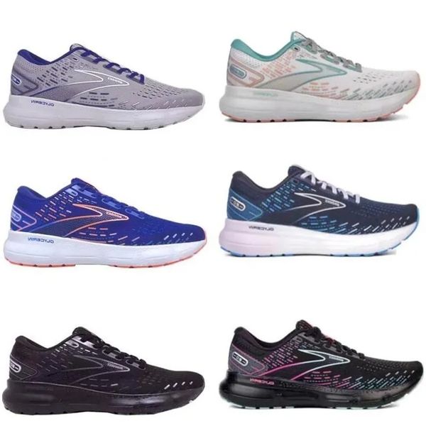 Brooks Glycérine GTS 20 Chaussures de course Hommes Femmes Baskets décontractées Appartements Légers Mode Mocassins Marche Designer Baskets de sport