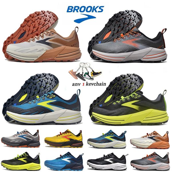Livraison gratuite Brooks Marathon Chaussures Cascadia 16 Designer Mens Womes Outdoor Mountain Trail Professional Running Shoes amortissant Breathable confortable 36-45