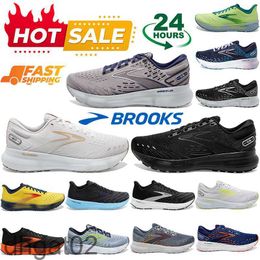 Brooks Running Shoes for Men Women Glycerin 20 Designer Sneakers Hyperion Tempo Triple Black White Navy Blue Orange Mens Womens Outdoor Lace Up Sports Trainers