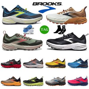 Brooks Running Shoes Haute Qualité Cascadia 16 Hommes Chaussures De Course Hyperion Tempo Triple Noir Blanc Gris Jaune Orange Mesh Baskets De Mode En Plein Air Hommes Sports
