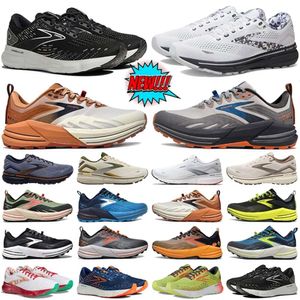Brooks Running Shoes Women Designer Ghost 15 Glycerin GTS 20 Cascadia 16 Blanc Black Hawaiian Ocean Mens Trainers Femmers Outdoor Sports Sneakers Taille 36-46