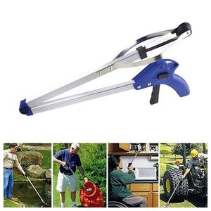 Bezems Stoffers Opvouwbare Aluminium Garbage Picker Sanitaire Clip Cleaning Tools Tang Collector Afval Voor Tuin 230621