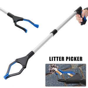Brooms Dustpans Foldable Gripper Extender Hand Tools Litter Reachers Pickers Collapsible Garbage Grabber Pick Up 230621