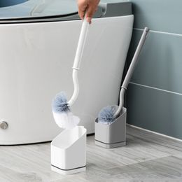 Balais pelles à poussière brosse de toilette multifonction sans coin mort ménage cheveux doux manche long avec combinaison de base nettoyage 230421