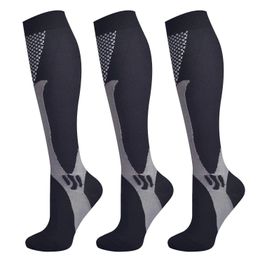 Brothock 3 pares calcetines de compresión para mujeres hombres 2030 mmhg cómodas medias de enfermería de nylon atlético Sport Running 231221
