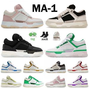 Bruine Amirir Red Mint Green Casual Shoes MA1 AM1 MA2 MENS DAMENS PLAND-FORME WITTE TENIS Trainer Cream Zwart Beige MA 1 2 MAN DHGATE Designer Big Size US 12 Luxe sneaker