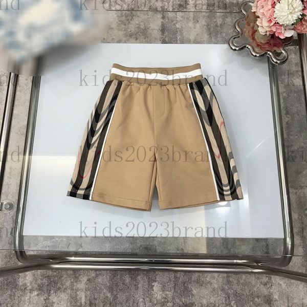 color marrón niños diseñador Pantalones cortos de mezclilla pantalones cortos de tela de una pieza pantalones cortos de verano marca niños playa pantalones cortos rejilla dentro niños pantalones de natación pantalones cortos