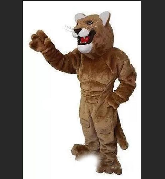 Brown Cougar Mascotte Cartoon EVA Costume Animal Déguisements Costumes d'Halloween EMS