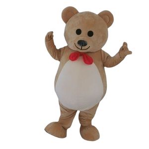 Costume de mascotte ours mignon marron, robe de jeu de fête pour adultes, tenue de dessin animé, carnaval Halloween noël pâques, vêtements publicitaires