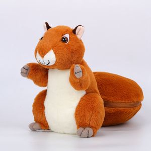 Bruin Flip Moer Eekhoorn Knuffel 25 cm Plushie Knuffeldier Knuffel Zachte Stof Vulling Cadeau voor Jongens en meisjes 2127