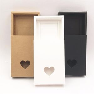 Brown Kraft Paper Handmade Dather Boîtes-cadeaux Boîte d'emballage DIY Boîte d'emballage pour CandyCakeJewelryGiftChocolate 50pcs LOT293S