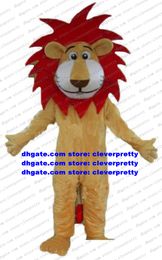 Brown Lion Wild Animal Mascot Costume volwassen Cartoon Character Outfit Pak Fotosessie Toeristische bestemming ZX170 Gratis schip