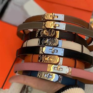 Bruine luxe riem voor heren designer leren riem verstelbaar klassiek elegant ceinture dagelijks leven eenvoudig koeienhuid bruin oranje bruine taille dames designer riem