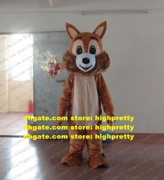 Costume de mascotte d'écureuil marron
