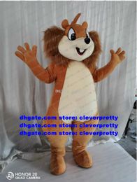 Disfraz de mascota de ardilla marrón, traje de personaje de dibujos animados para adultos, campaña ambulatoria para padres e hijos zx2951