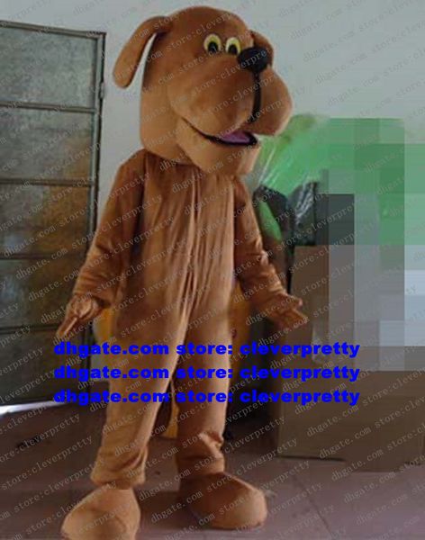 Brown Teddy Dog Mascot Costume Teckel Beagle Golden Retriever Labrador Adulte Caractère Hôtel Pub Ambulatoire Marche zx1851