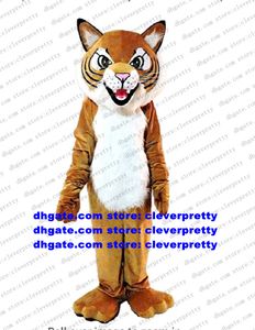 Tigre brun chat sauvage mascotte Costume Wildcat Caracal Ocelot adulte personnage de dessin animé tenue cérémonie d'ouverture cadeaux de vacances zz7559