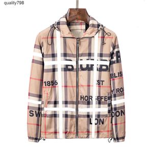 Fermeture éclair marron burberies plaid imperméable burbreries jaune burberrries Designer burberriness hommes coupe-vent rayé veste noir blanc trench marque sweat à capuche W16V