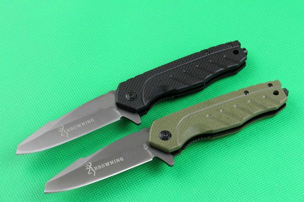 Browning X39 Flipper Titanium Couteau Pliant Tactique 440C 57HRC G10 Poignée Camping En Plein Air Chasse Survie Couteau De Poche Utilitaire EDC Outils