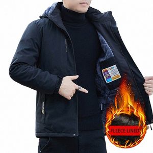 browon polaire doublé veste à capuche hommes 2024 automne WIinter nouveau décontracté coupe-vent veste manteaux hommes couleur unie vêtements d'extérieur hommes vêtements Z1EI #