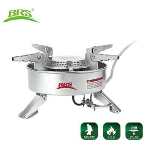 BRS-10 Camping Stoves Backpacking Gas Burners Portable Large Blaze Outdoor Travel Hiking Picnic Cooker Cooking Accessories Strong Firepower Foldable